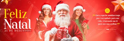 Carrossel Feliz Natal 2024 Psd Editável