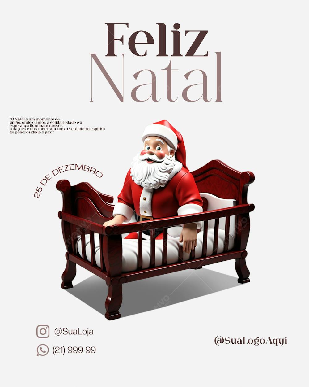 Feliz Natal Social Media