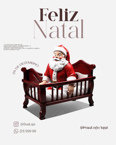 Feliz Natal Social Media
