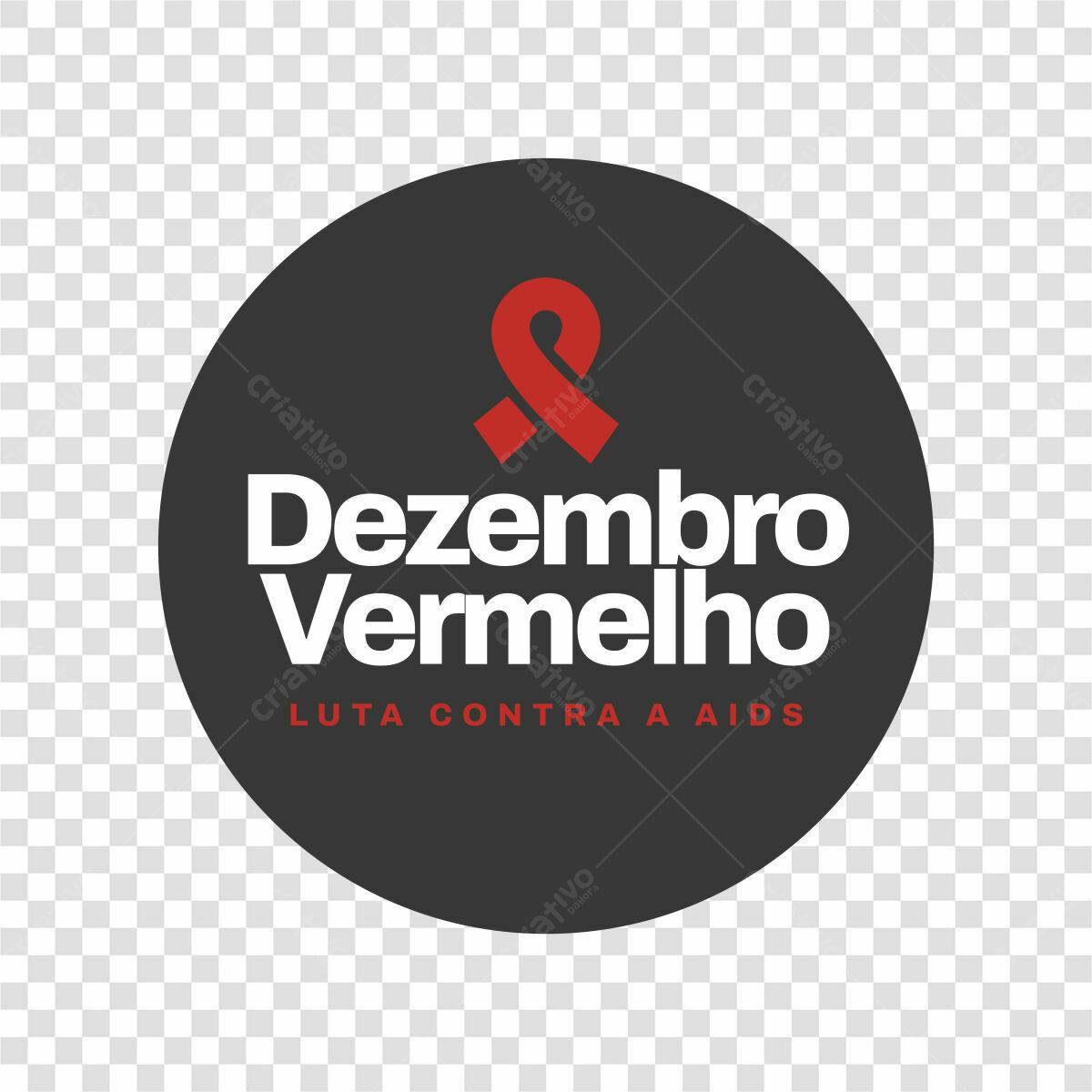 Logotipo Vetorial Dezembro Vermelho PNG