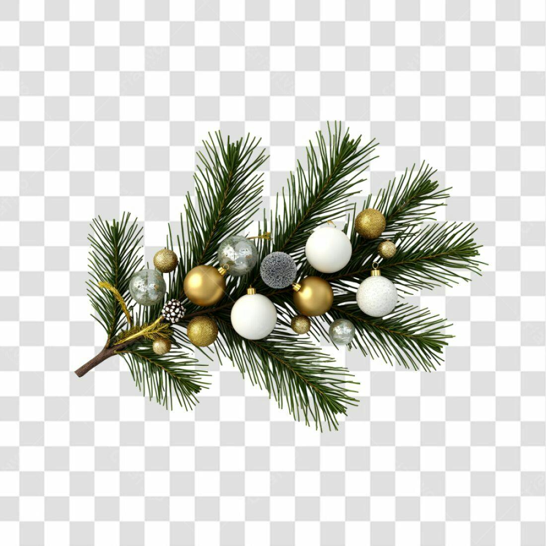 Adorno de Natal PNG com fundo transparente