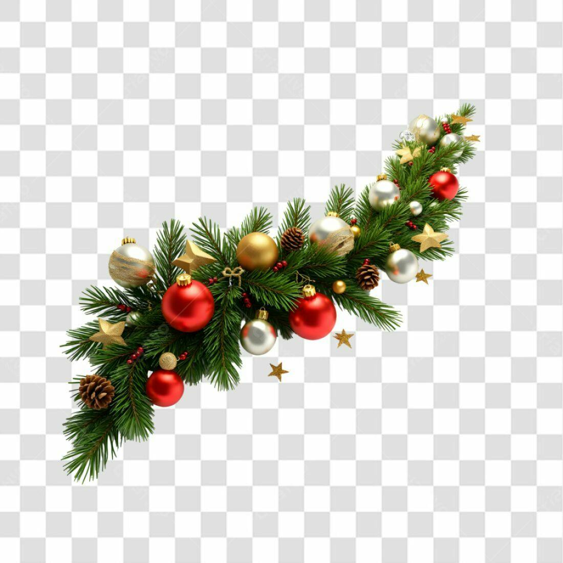 Decoração Natalina PNG com fundo transparente