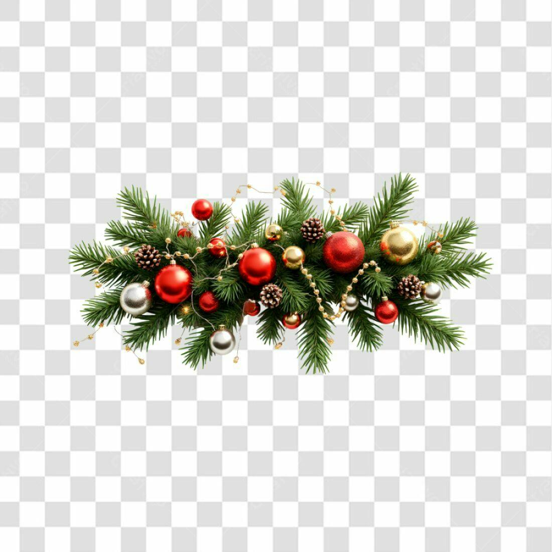 Adorno de Natal PNG com fundo transparente