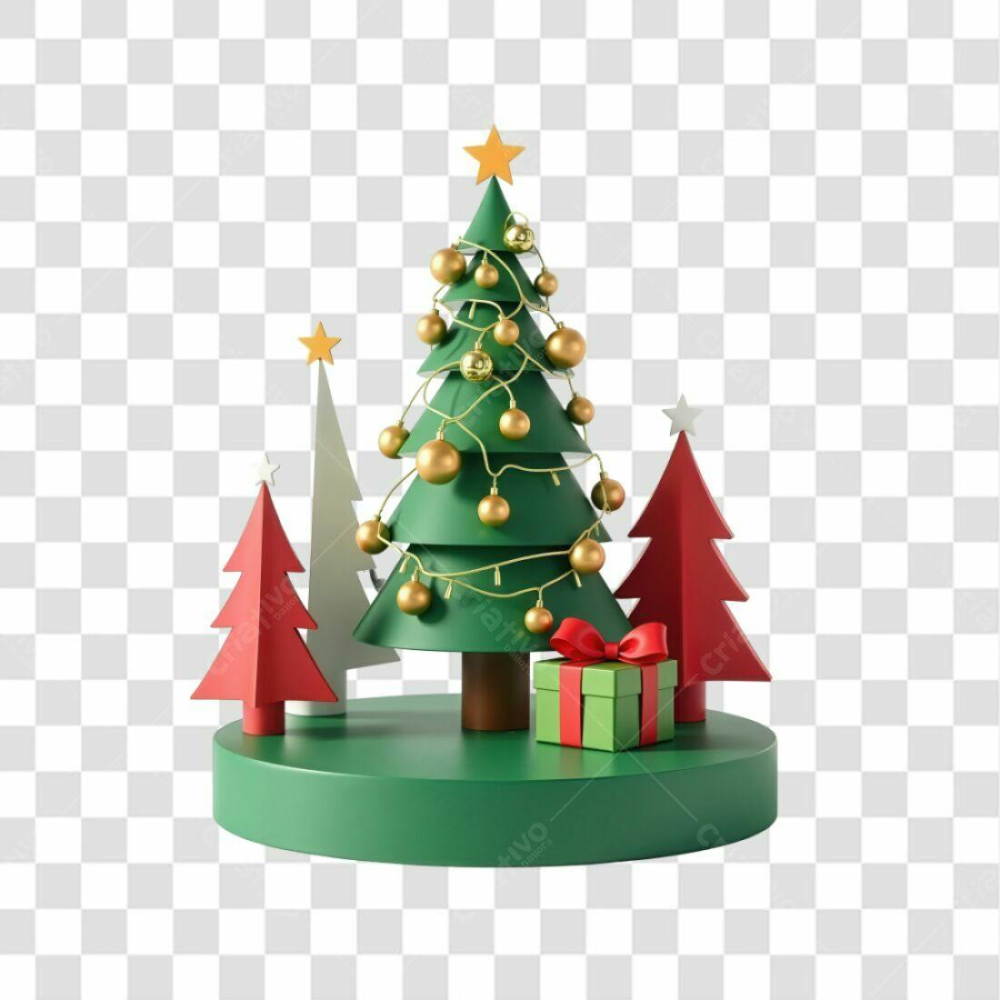 Icone Natalino Árvore de Natal PNG com fundo transparente