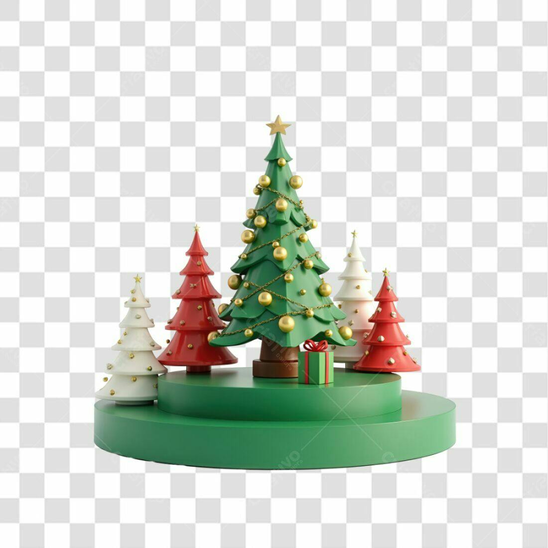 Icone Natal árvores PNG com fundo transparente