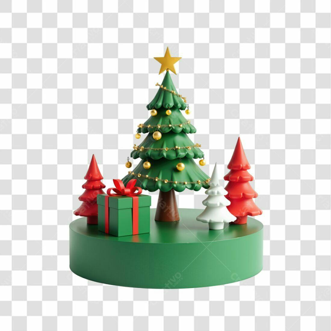 Icone Natalino Árvore de Natal PNG com fundo transparente