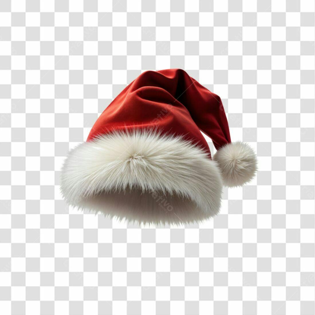 Chapéu Papai Noel Natal PNG com fundo transparente