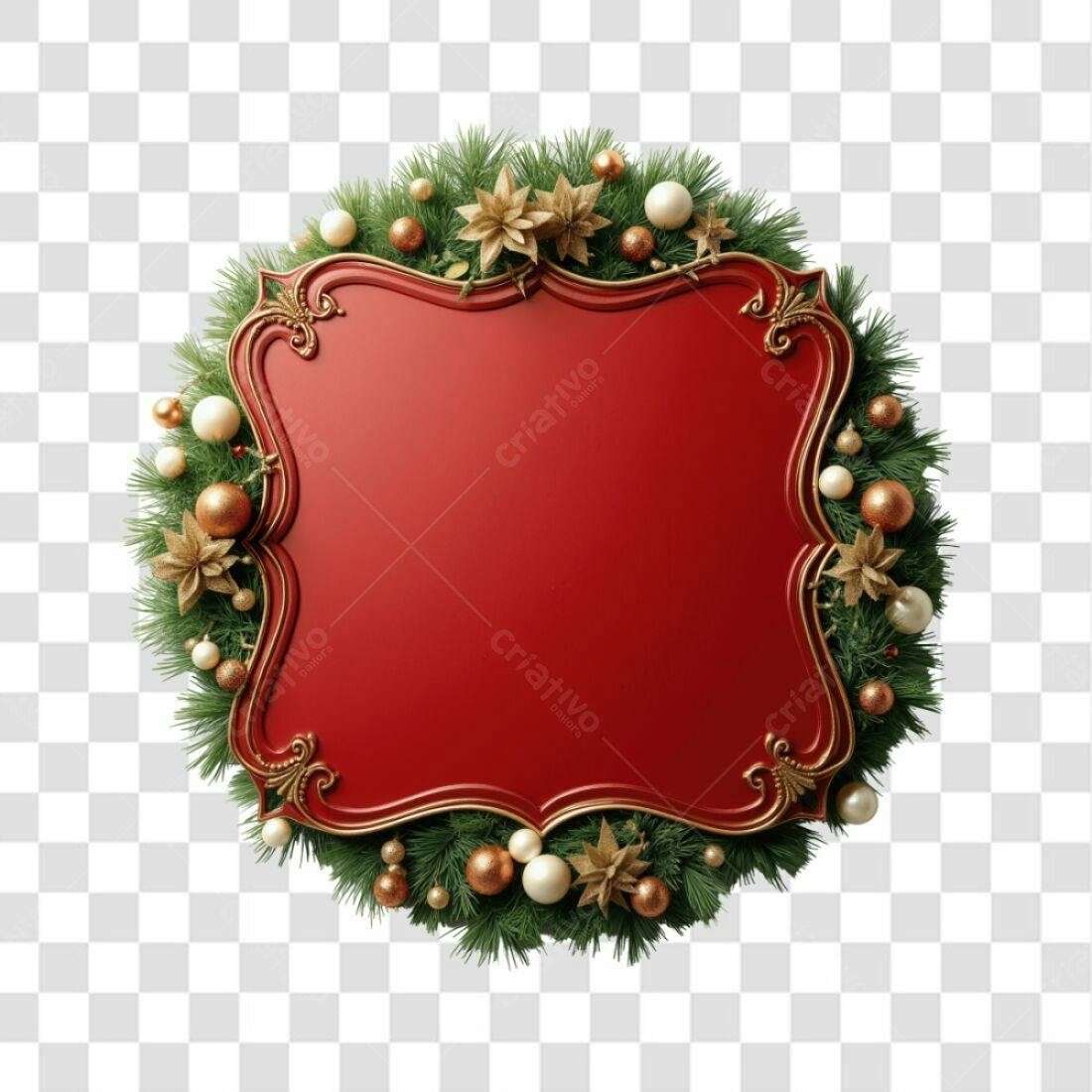 Selo Natalino PNG com fundo transparente