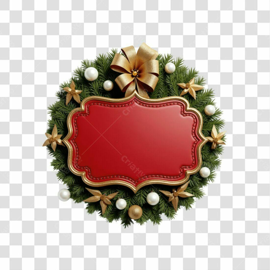 Selo Natalino PNG com fundo transparente