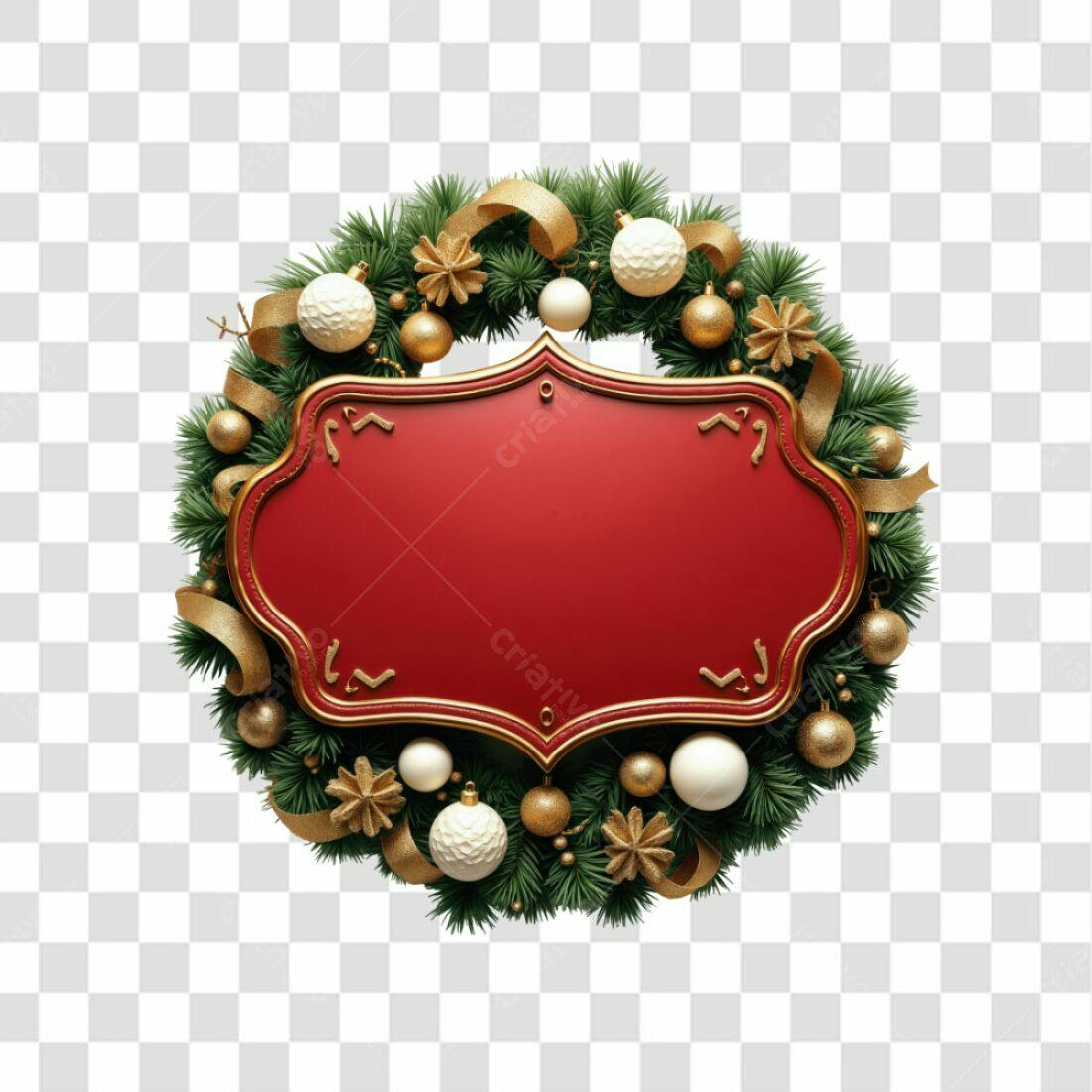 Selo Natalino PNG com fundo transparente