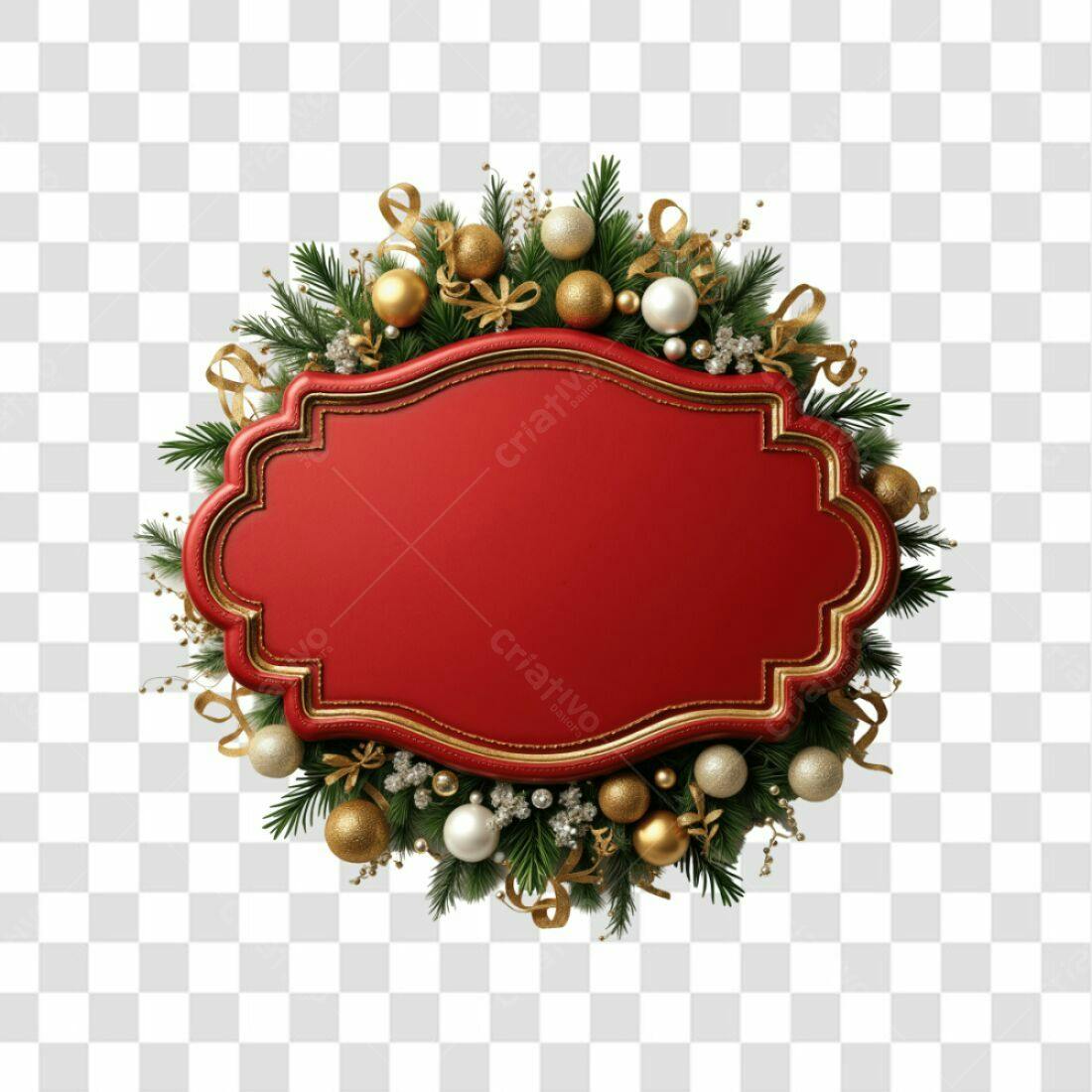 Selo Natalino PNG com fundo transparente