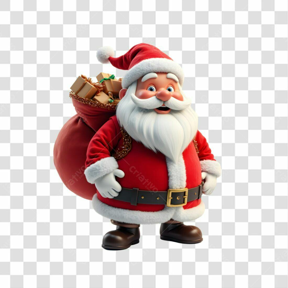 Icone Papai Noel Natal PNG com fundo transparente