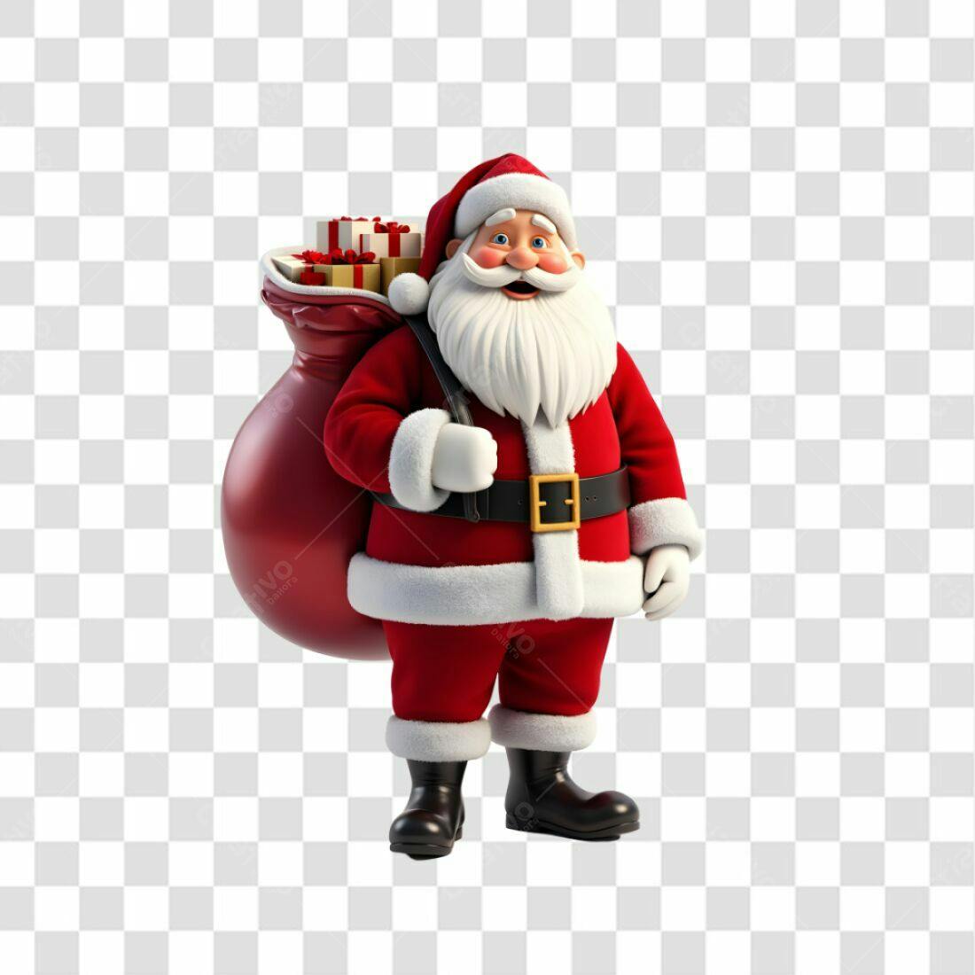 Icone Papai Noel Natal PNG com fundo transparente