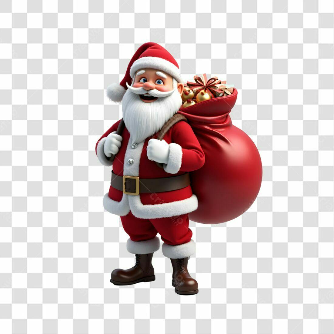 Icone Papai Noel Natal PNG com fundo transparente