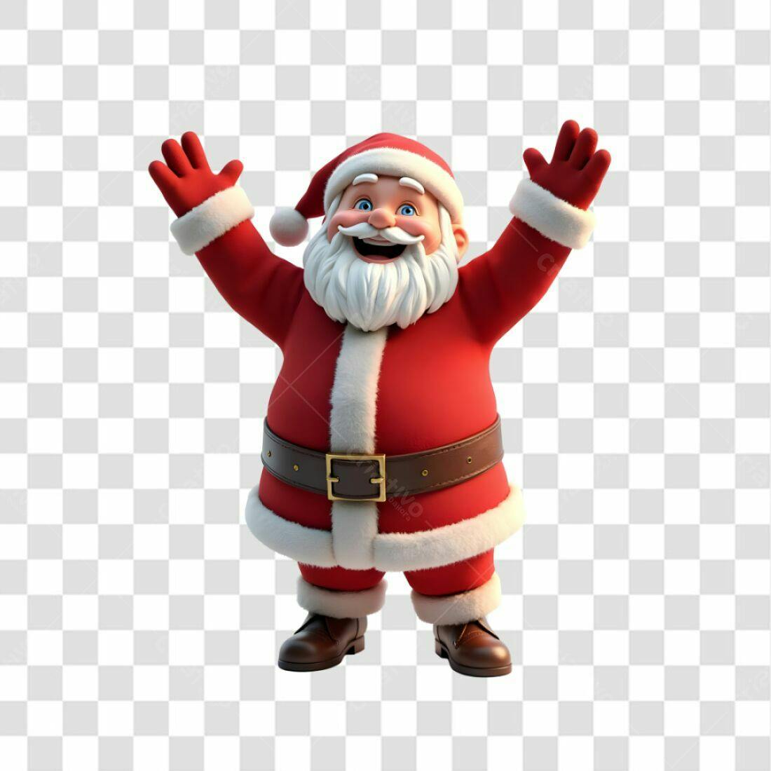 Icone Natal Papai Noel PNG com fundo transparente