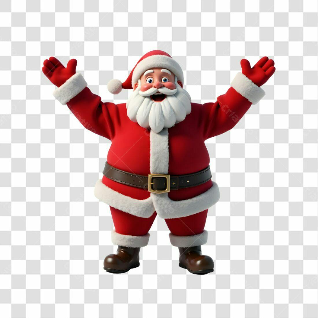 Icone Natal Papai Noel PNG com fundo transparente