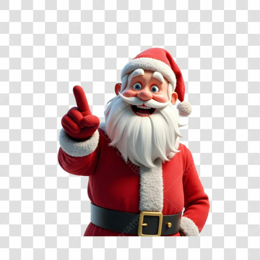 Icone Natal Papai Noel PNG com fundo transparente