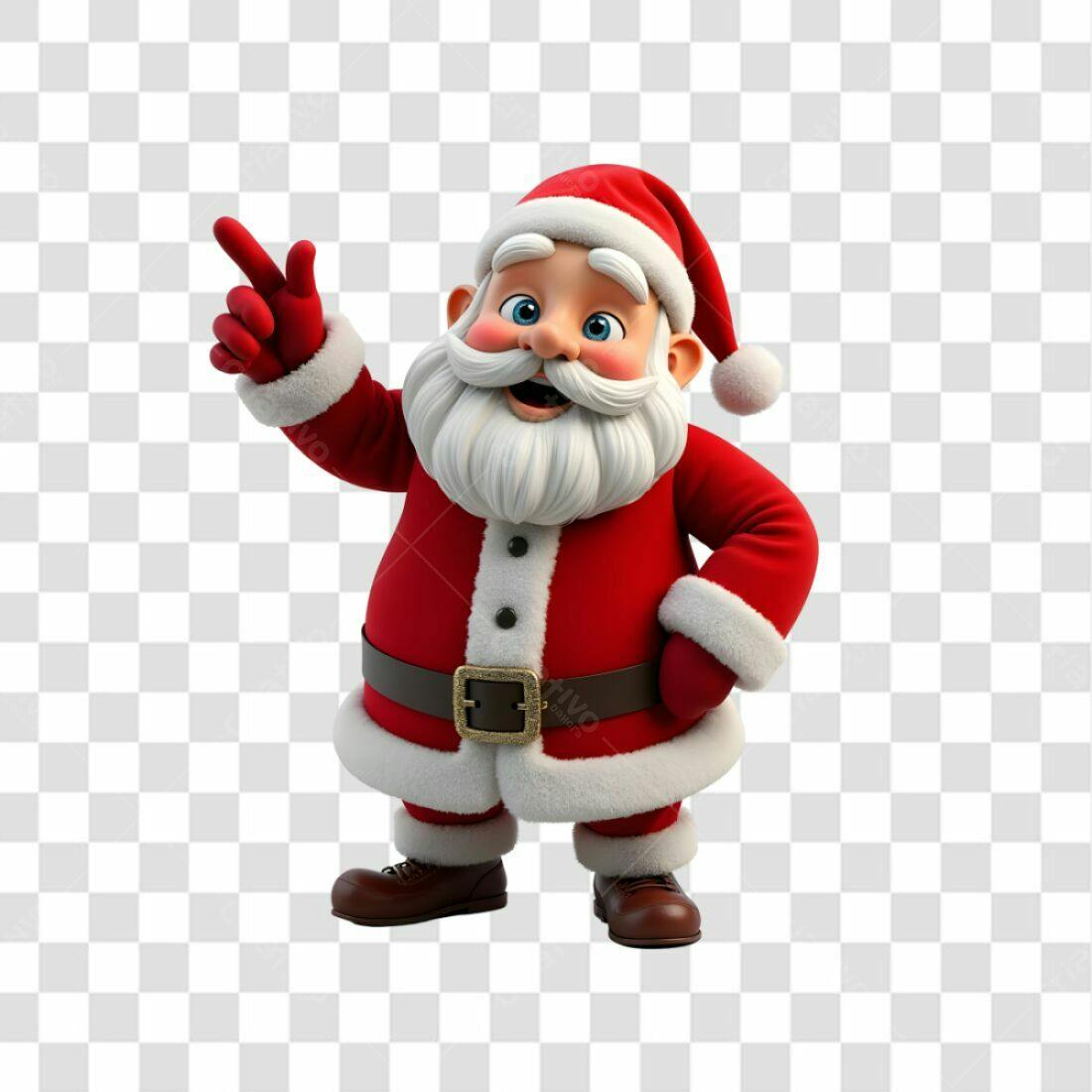 Icone Papai Noel Natal PNG com fundo transparente