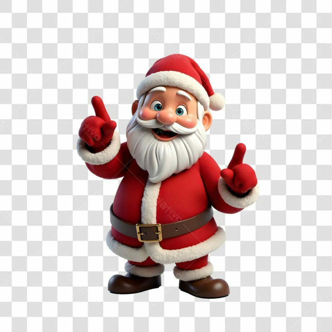 Icone Natal Papai Noel PNG com fundo transparente