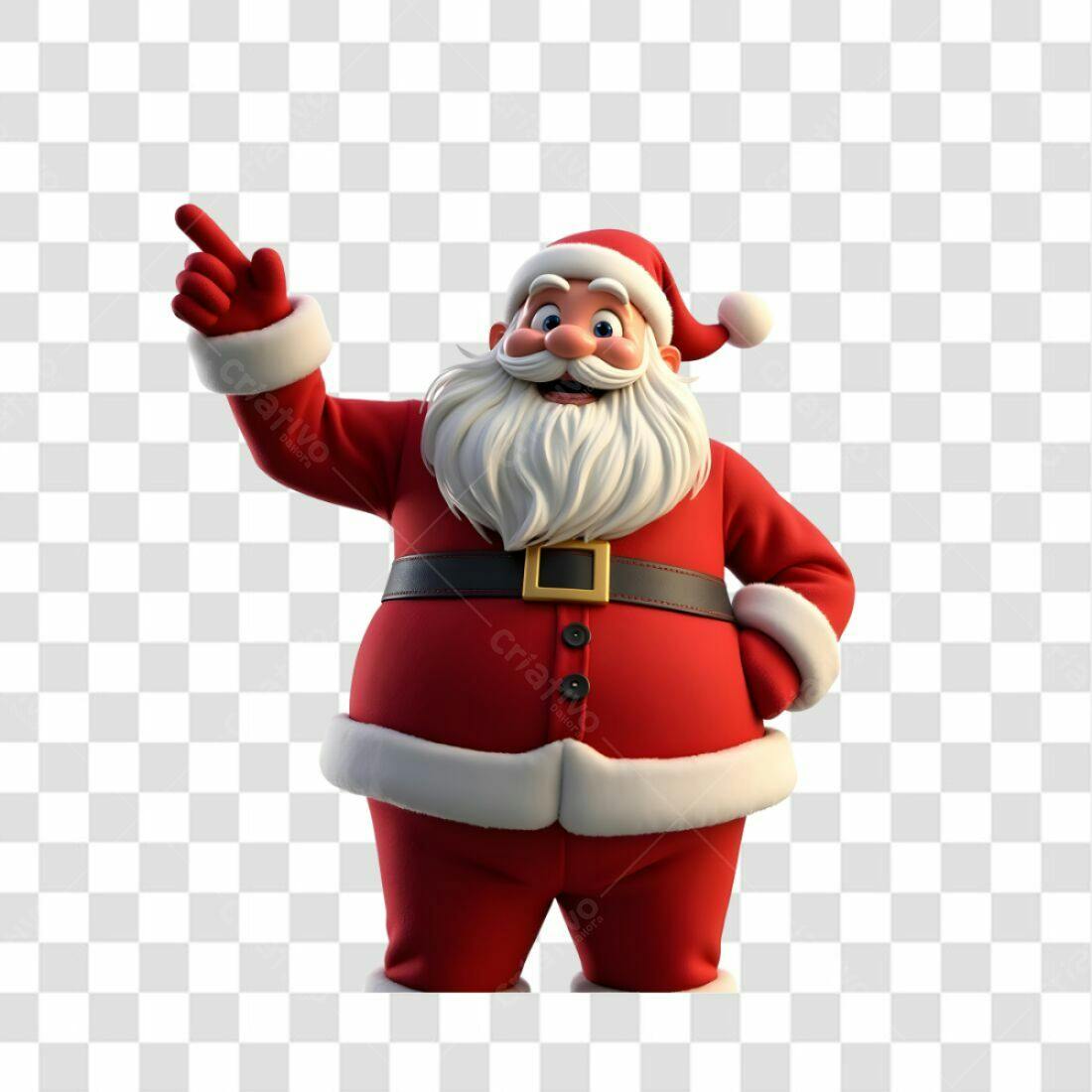 Icone Natal Papai Noel PNG com fundo transparente