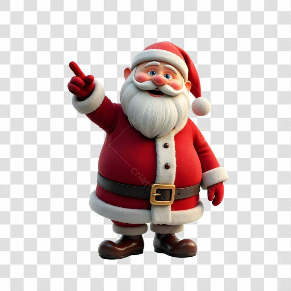 Icone Natal Papai Noel PNG com fundo transparente