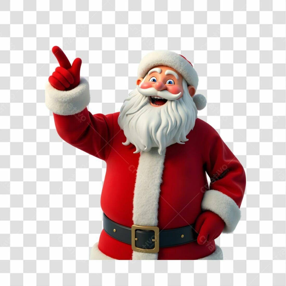 Icone Natal Papai Noel PNG com fundo transparente