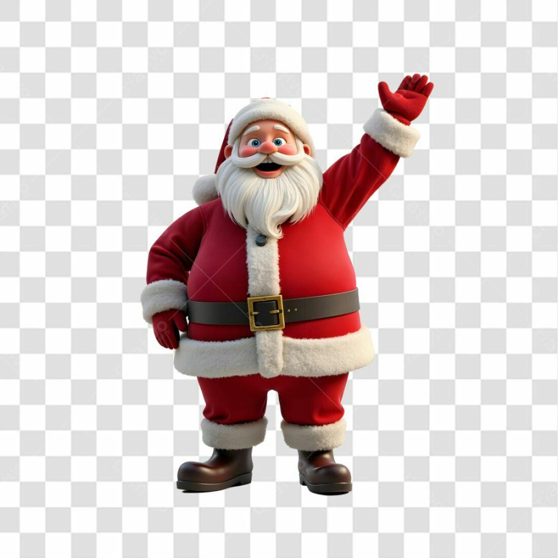 Icone Natal Papai Noel PNG com fundo transparente
