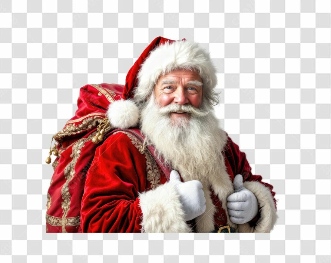 Icone Papai Noel Natal PNG com fundo transparente