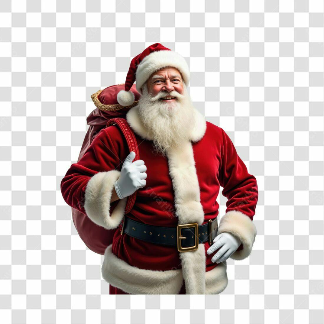 Icone Papai Noel Natal PNG com fundo transparente