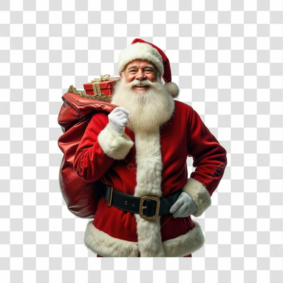 Imagem Papai Noel Natal PNG com fundo transparente