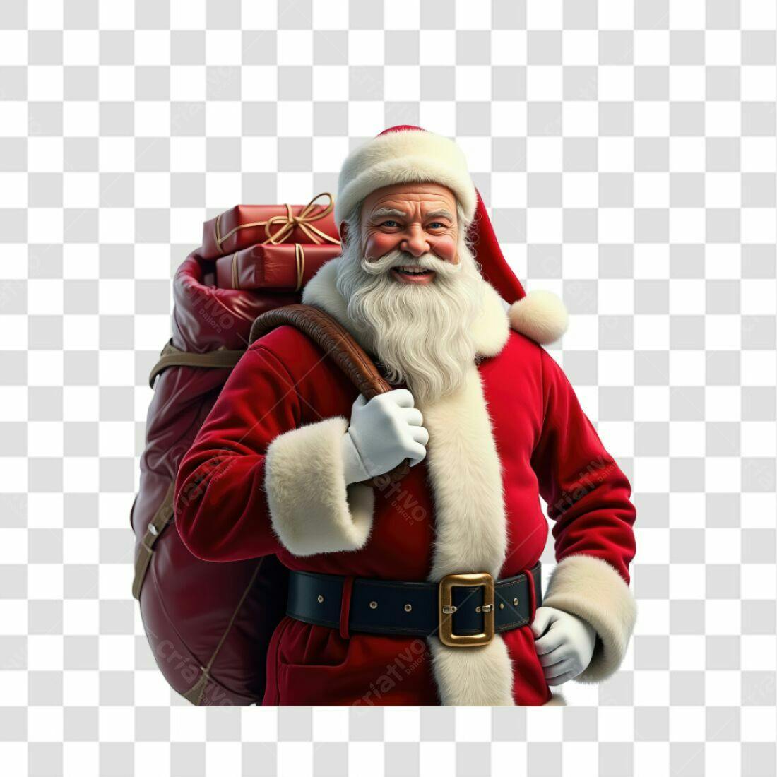 Icone Papai Noel Natal PNG com fundo transparente