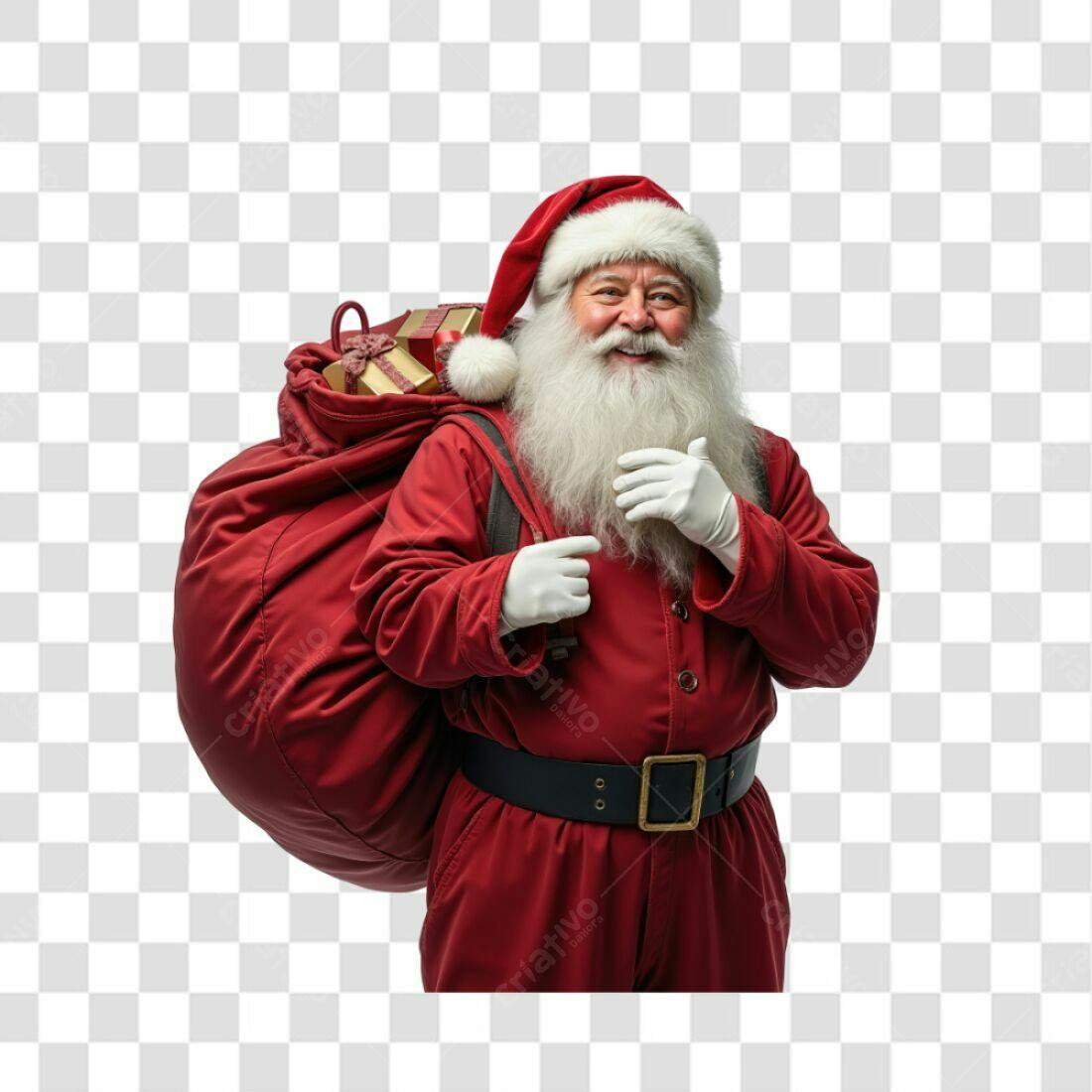 Icone Papai Noel Natal PNG com fundo transparente