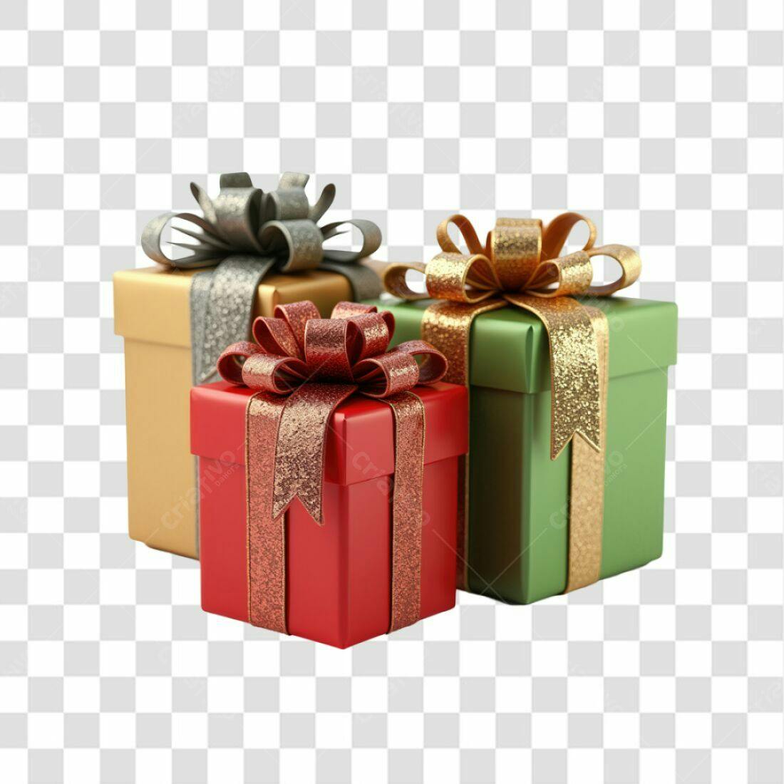 Icones de Presentes Natal PNG com fundo transparente