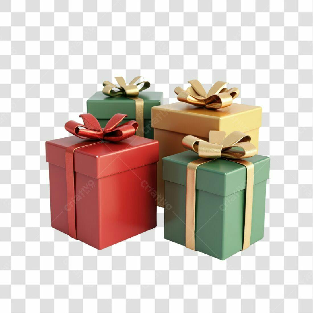 Icones de Presentes Natal PNG com fundo transparente