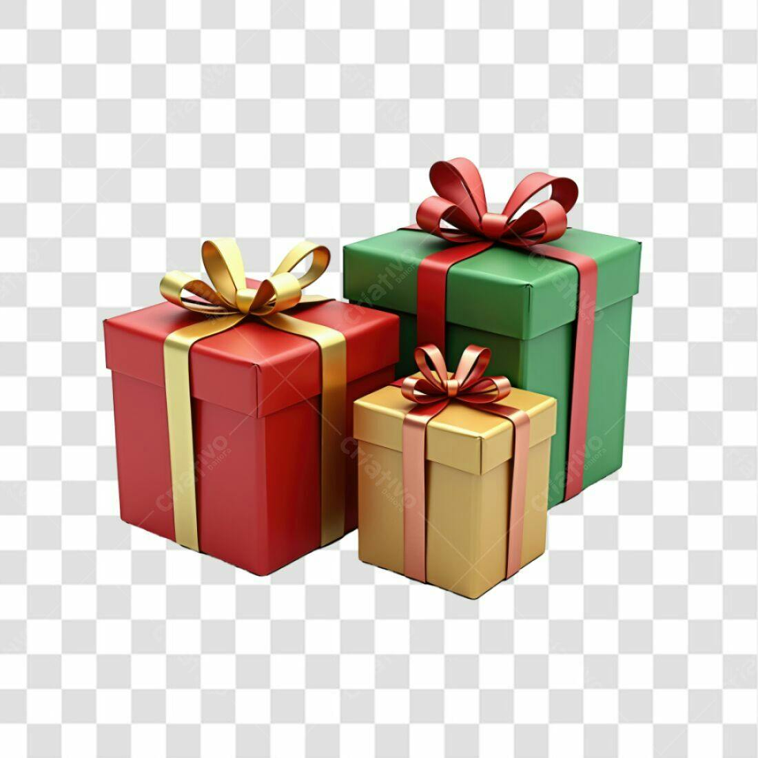 Icones Natal Presentes PNG com fundo transparente