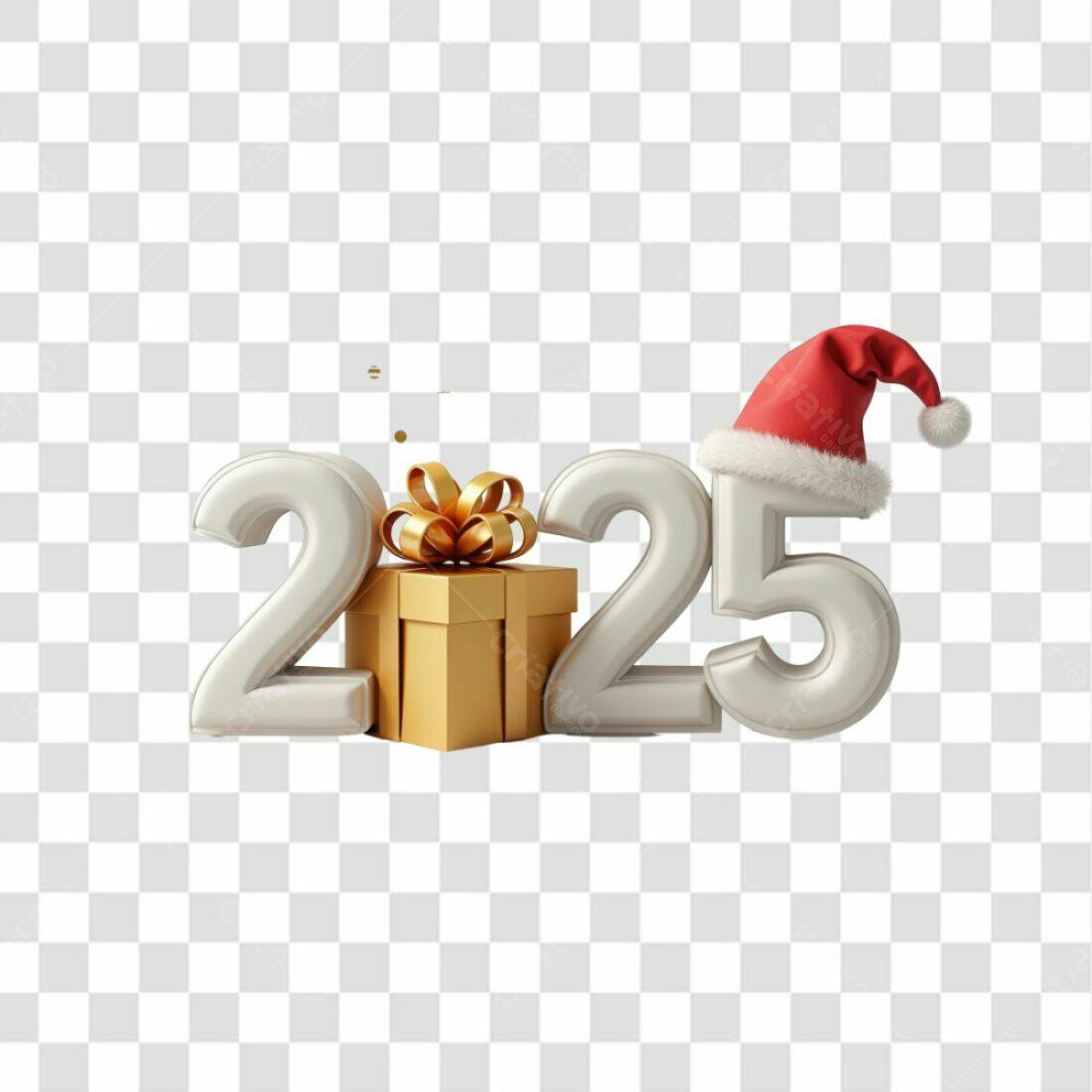 Icone Natal 2025 PNG com fundo transparente