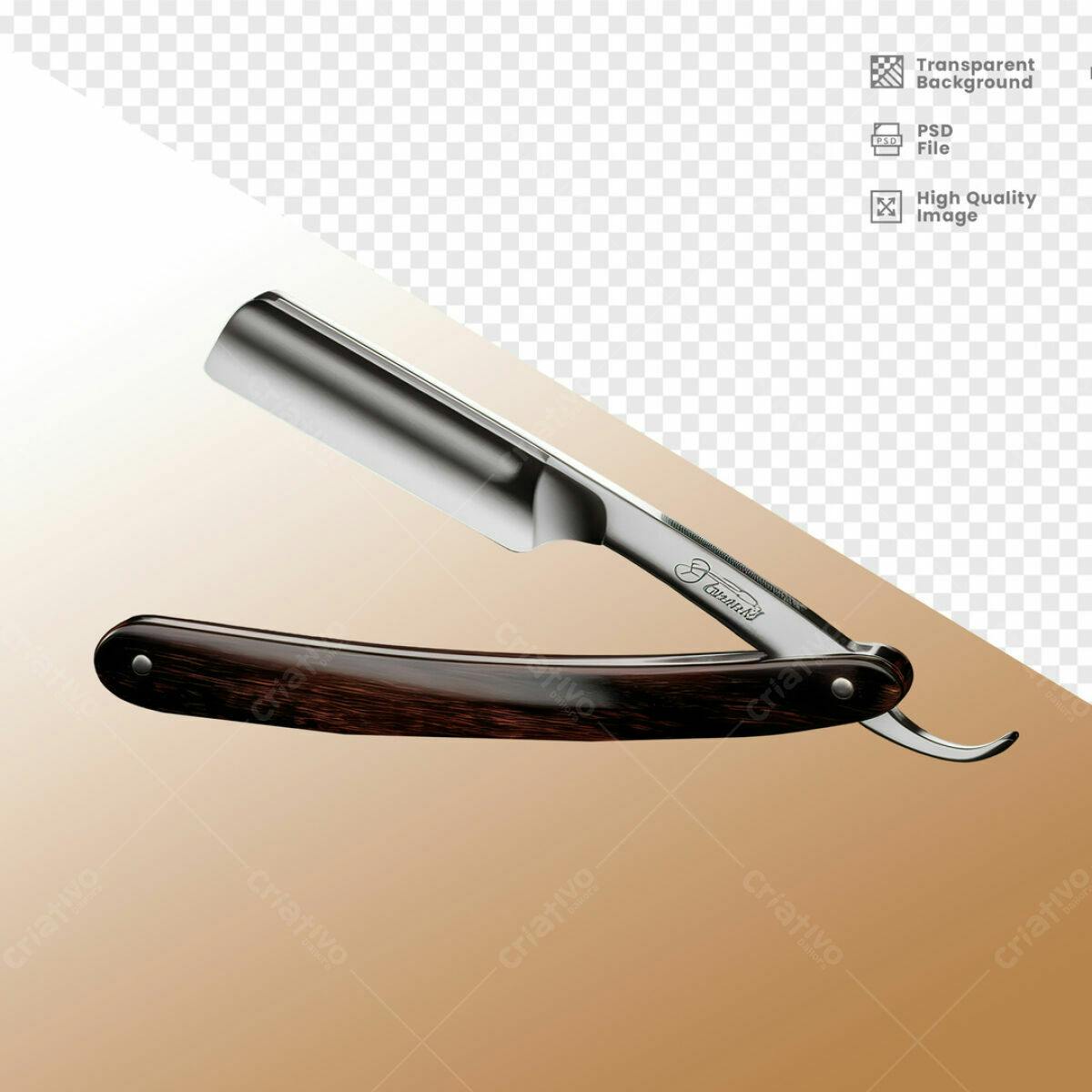 Mockup Navalha de Barbear PSD Editável