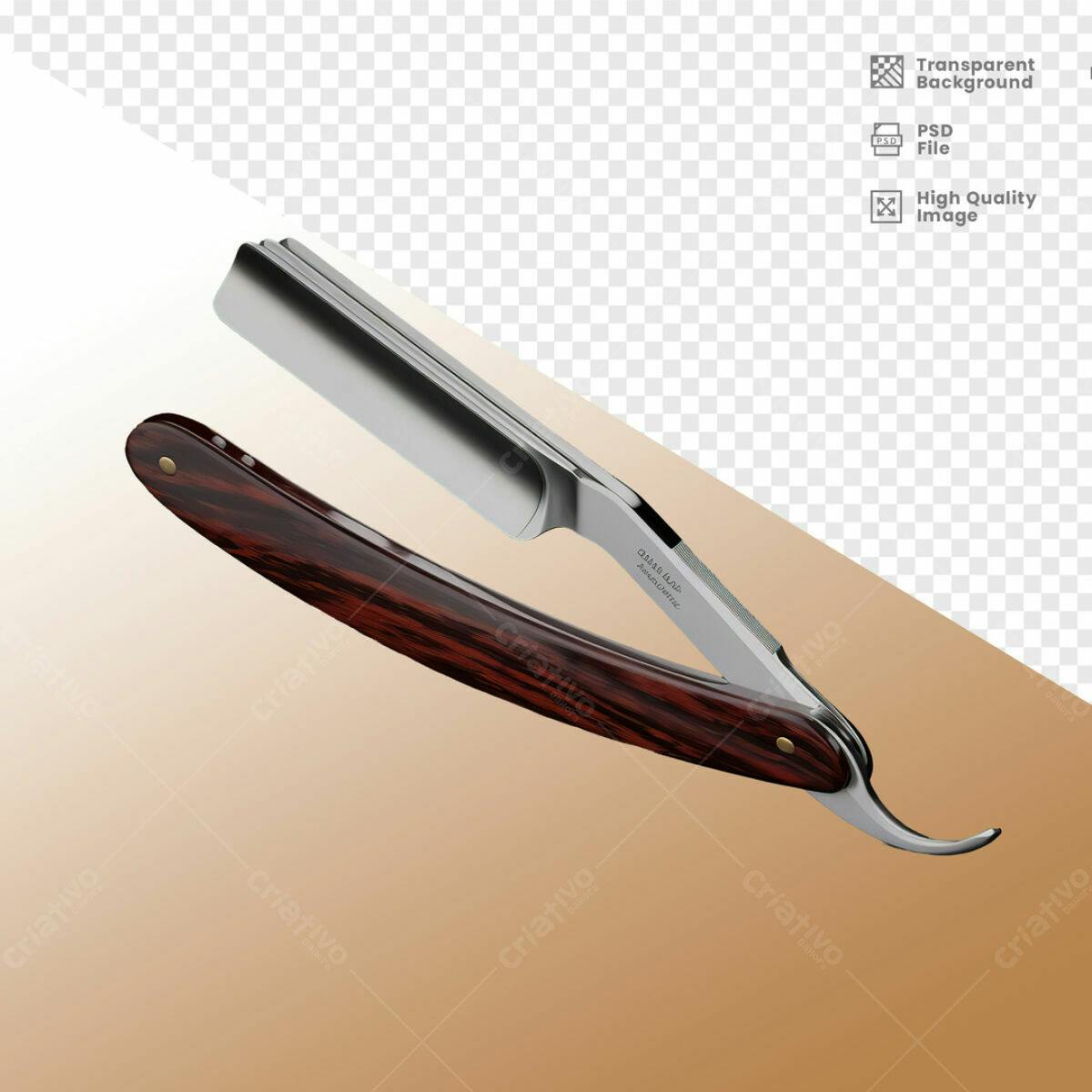 Mockup Navalha de Barbear PSD Editável