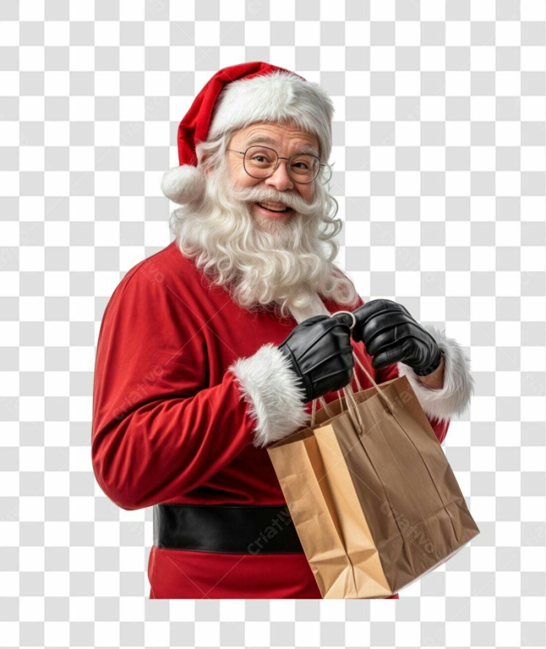Icone Papai Noel Natal PNG com fundo transparente