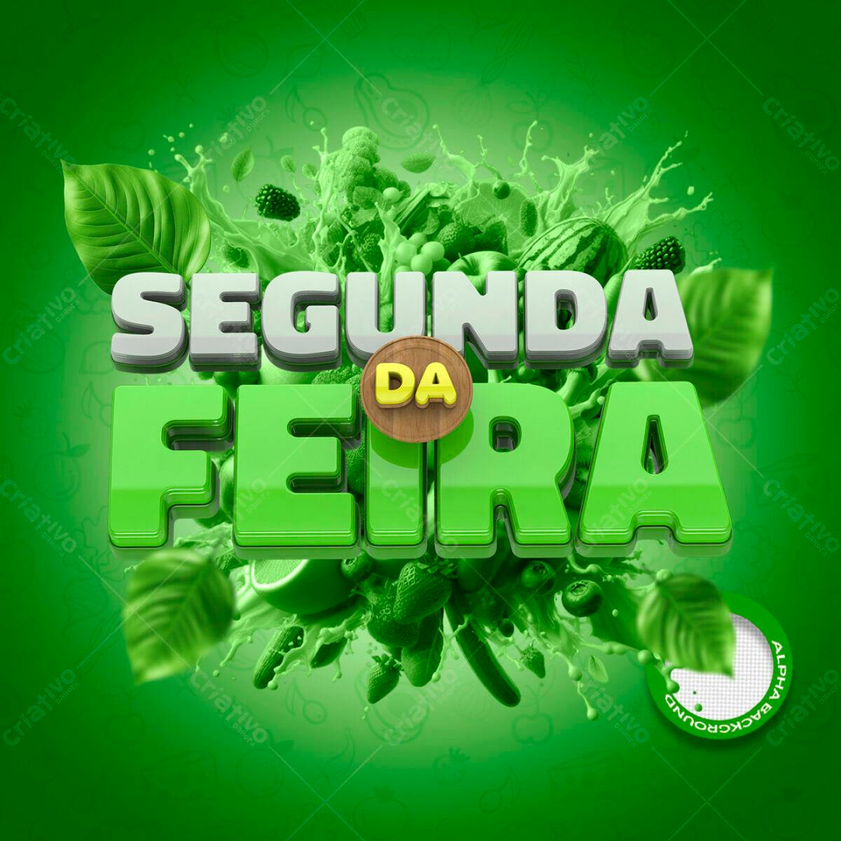 Flyer Segunda da Feira PSD Editável