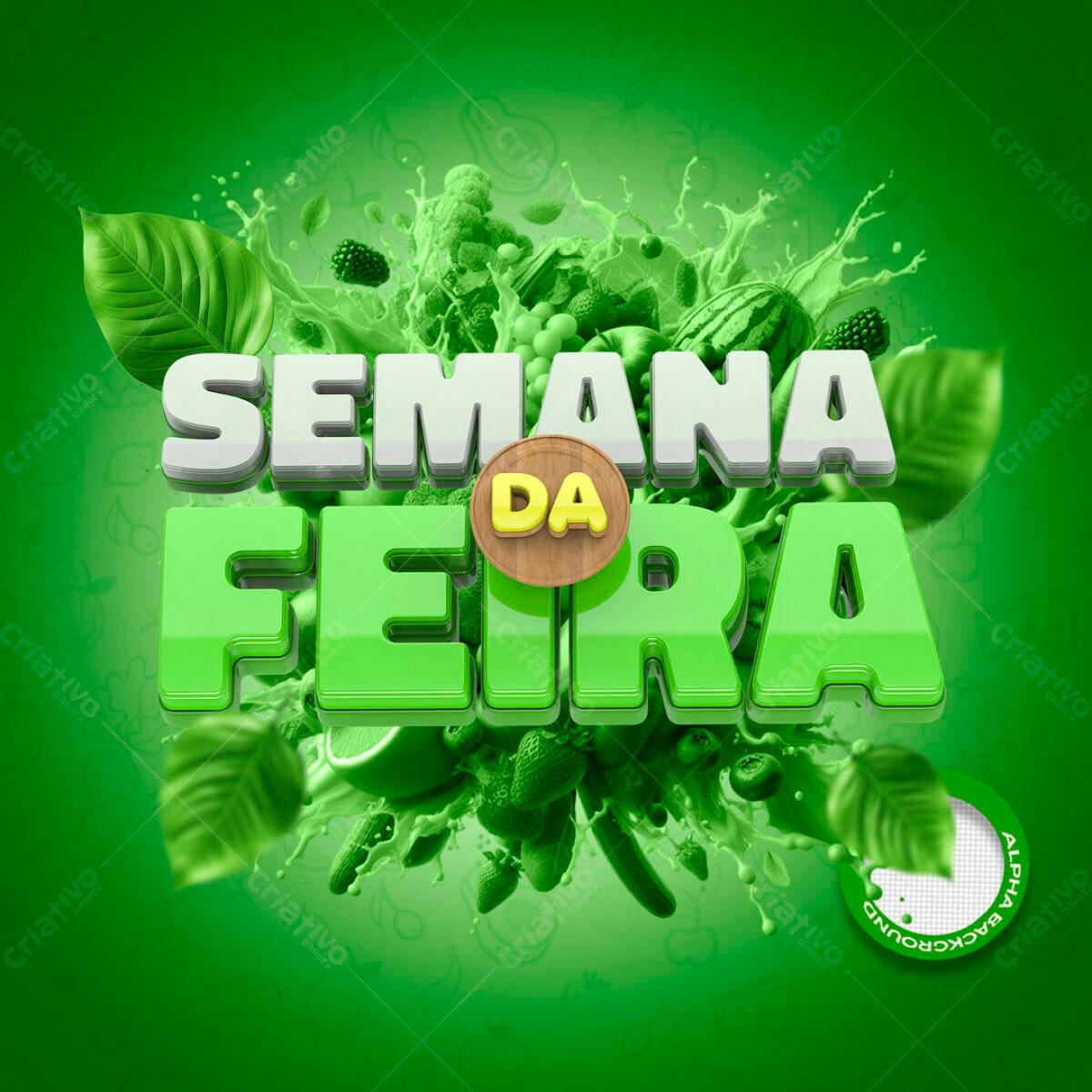 Flyer Semana da Feira PSD Editável