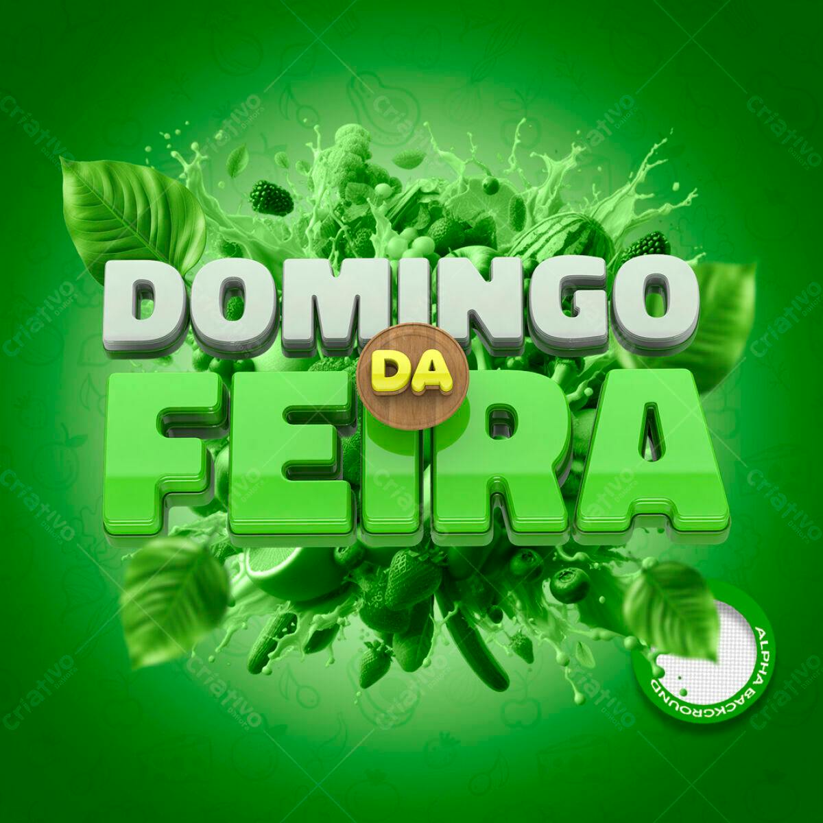 Flyer Domingo da Feira PSD Editável