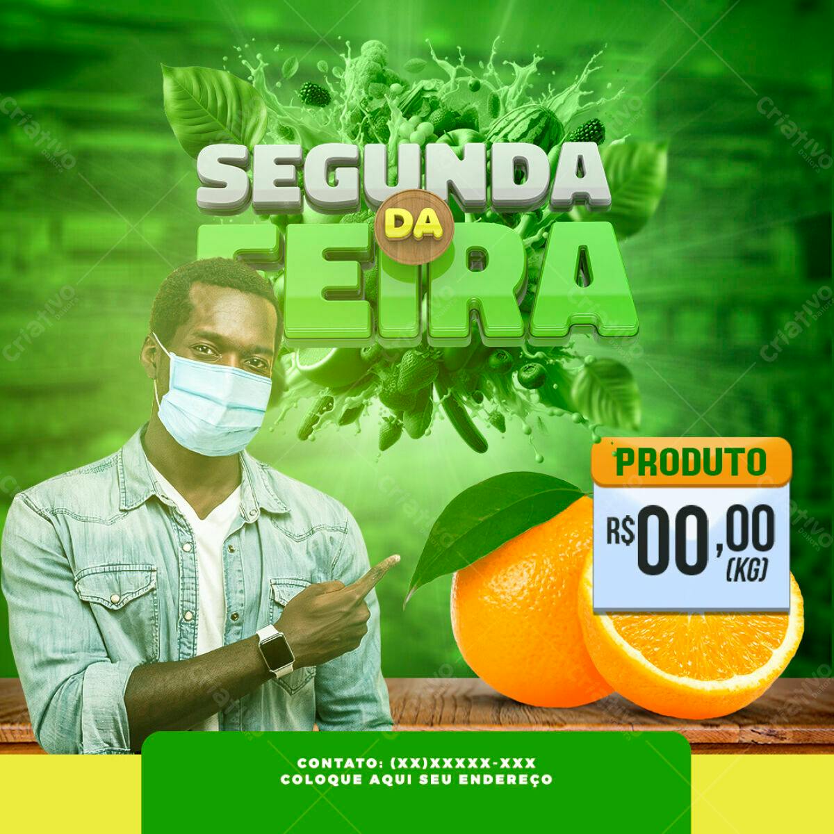 Flyer Segunda da Feira PSD Editável