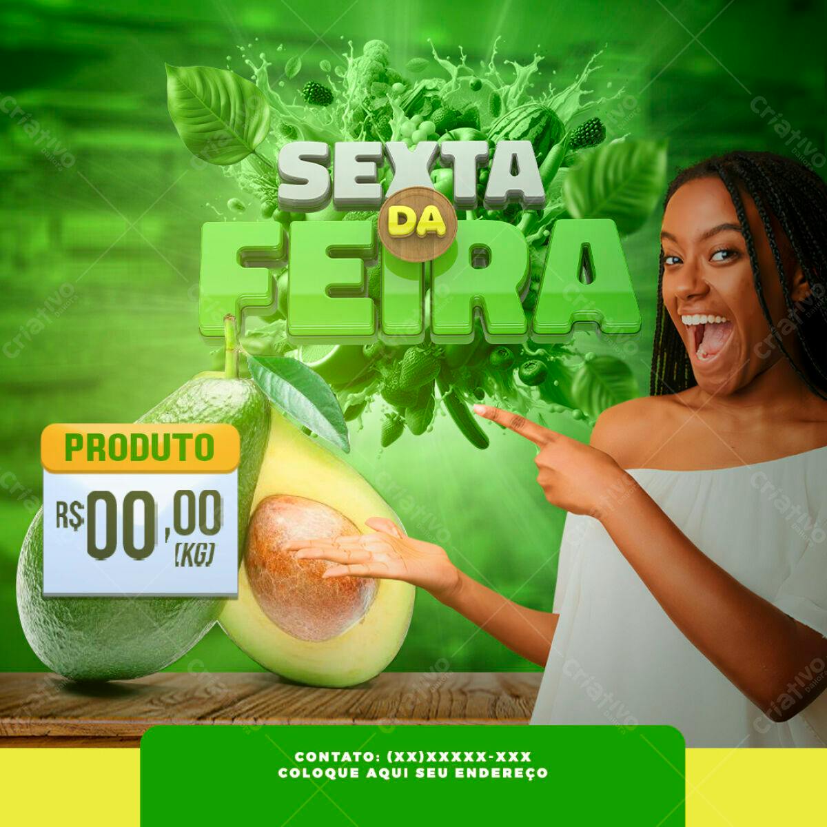 Flyer Sexta da Feira PSD Editável