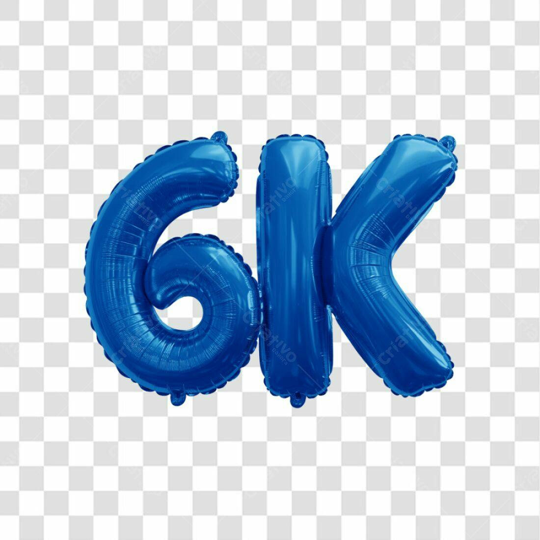 Icone 6K balões azuis PNG com fundo transparente