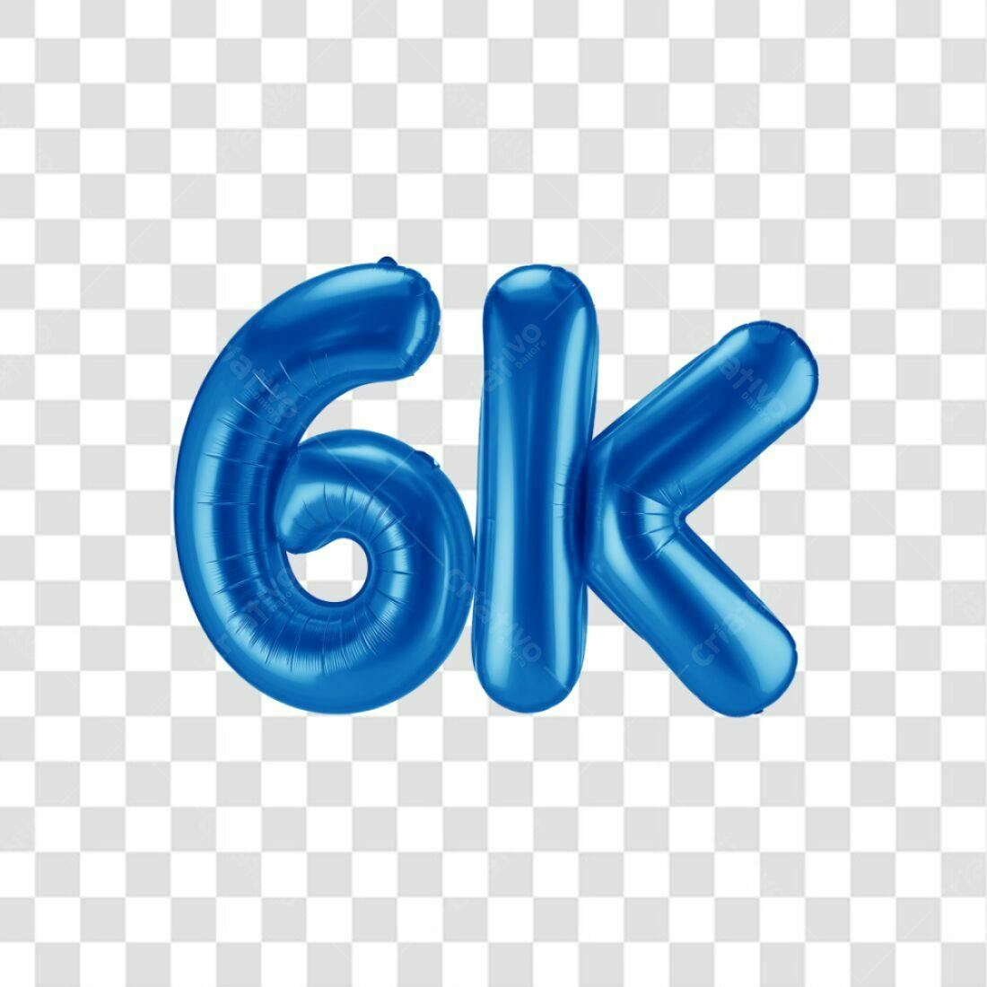 Icone 6k balões azuis PNG com fundo transparente