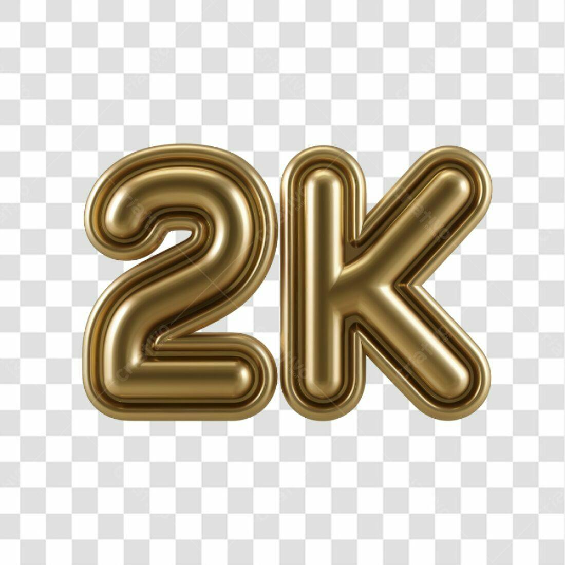 Icone 2K Seguidores PNG com fundo transparente