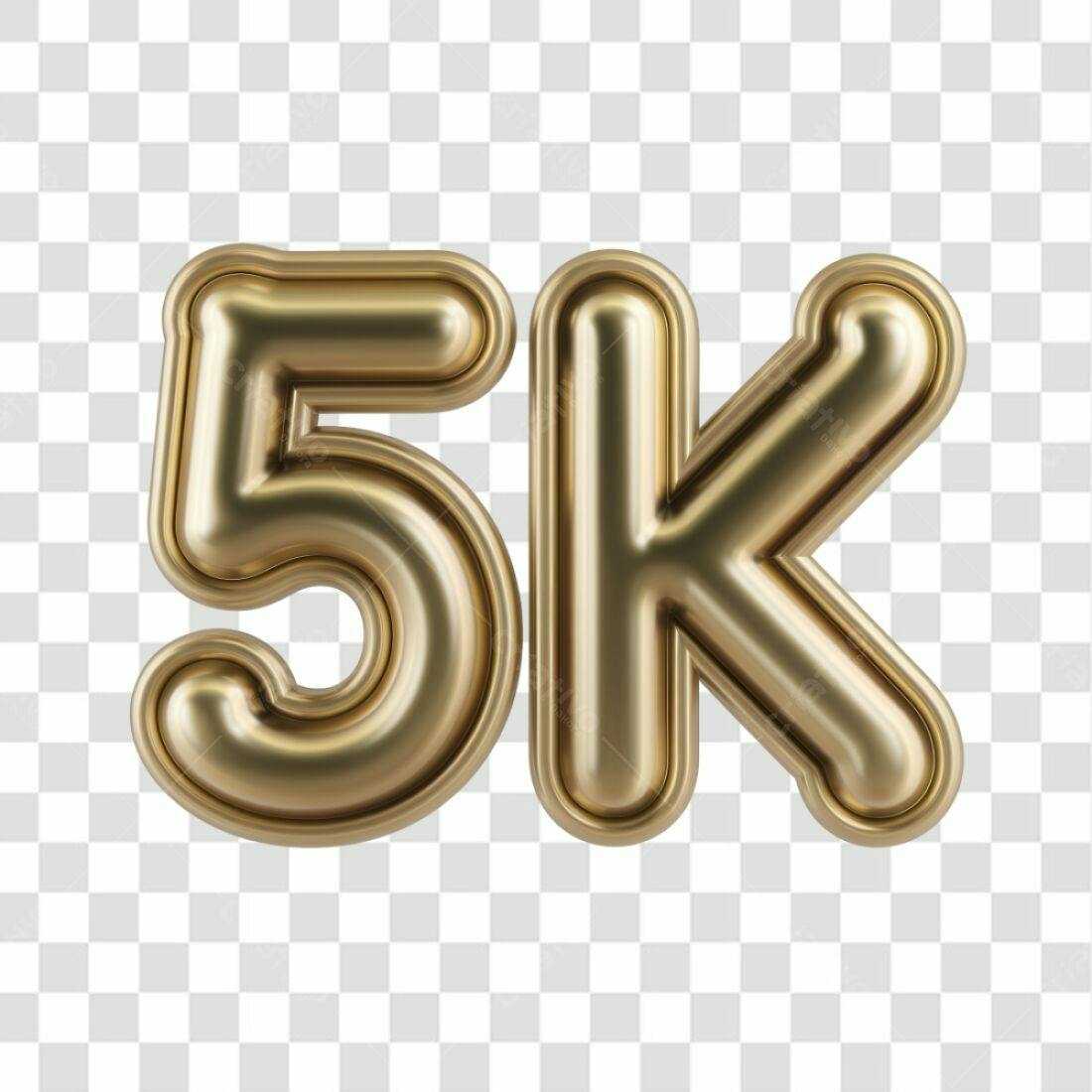 Icone 5K Seguidores PNG com fundo transparente