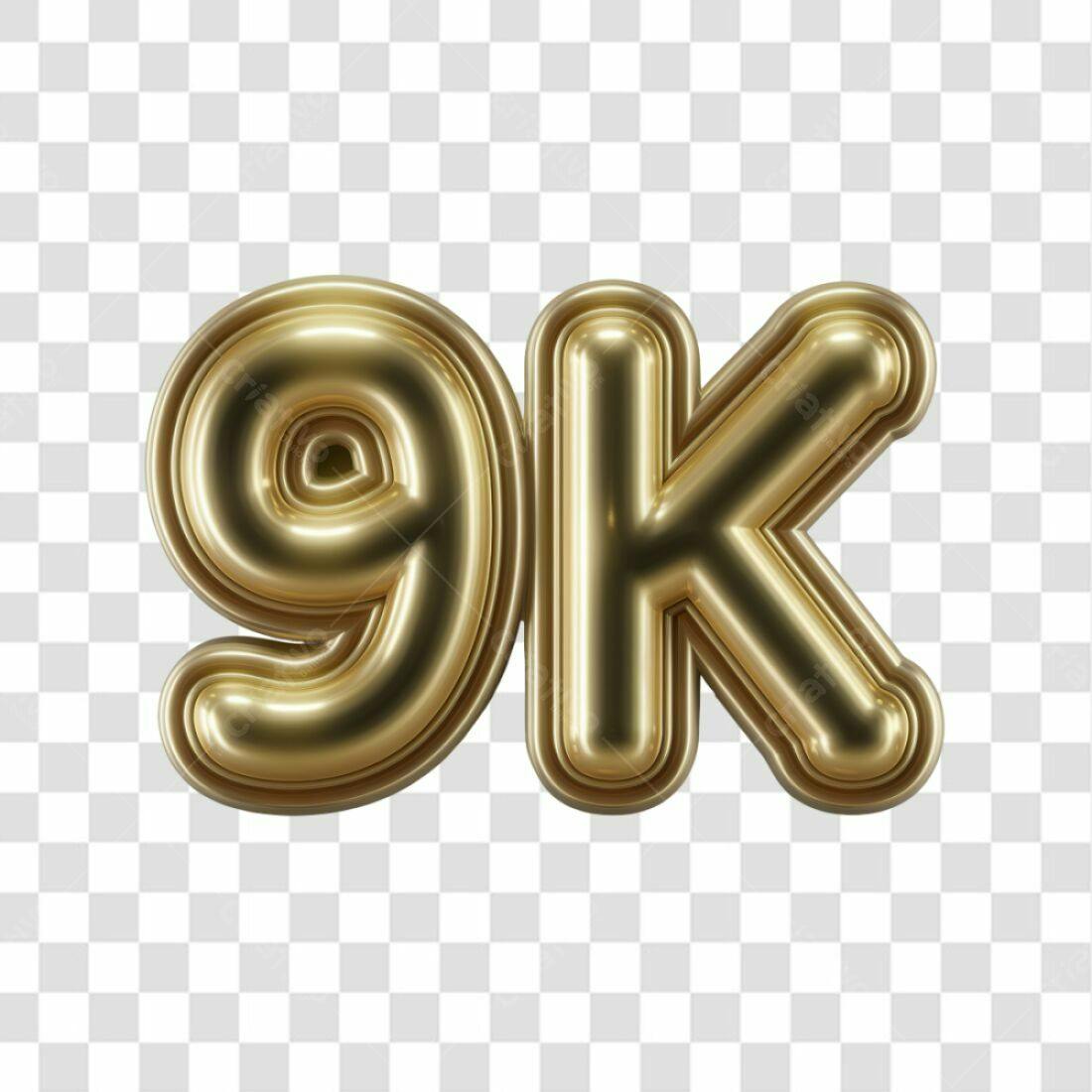 Icone 9k Seguidores PNG com fundo transparente
