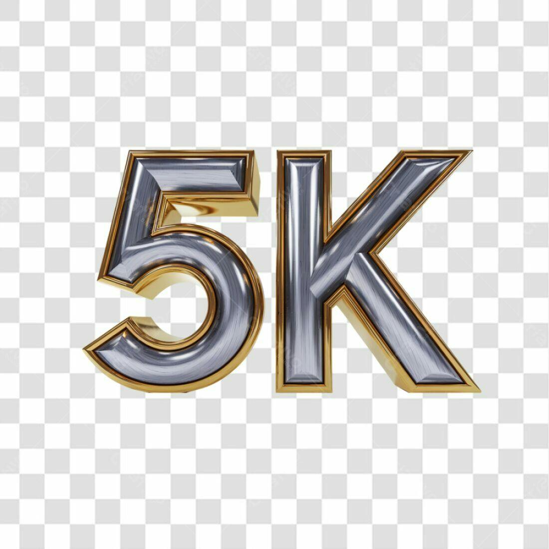 Icone 5k Seguidores PNG com fundo transparente
